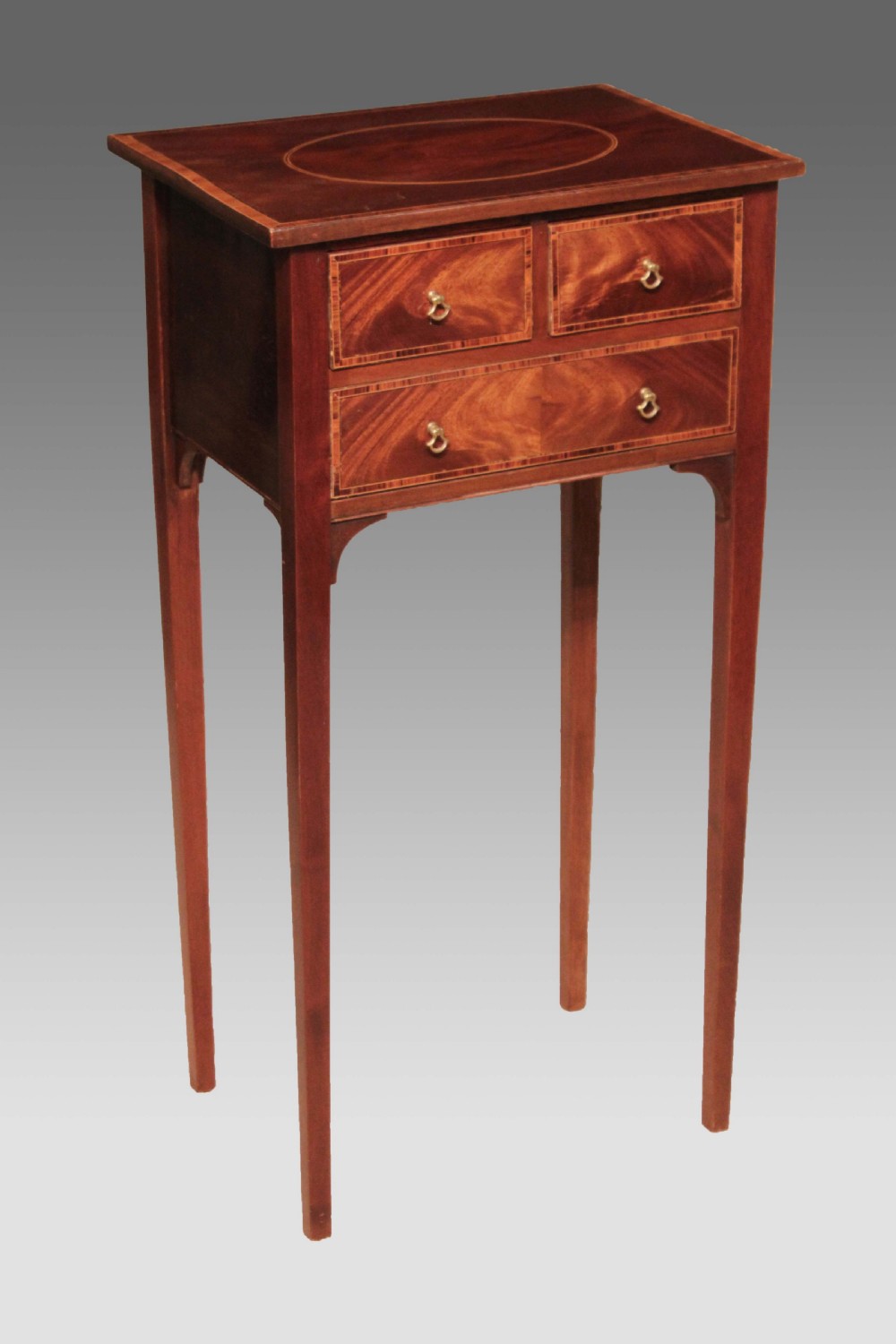 The Quality Edwardian Mahogany Inlaid Side Table.