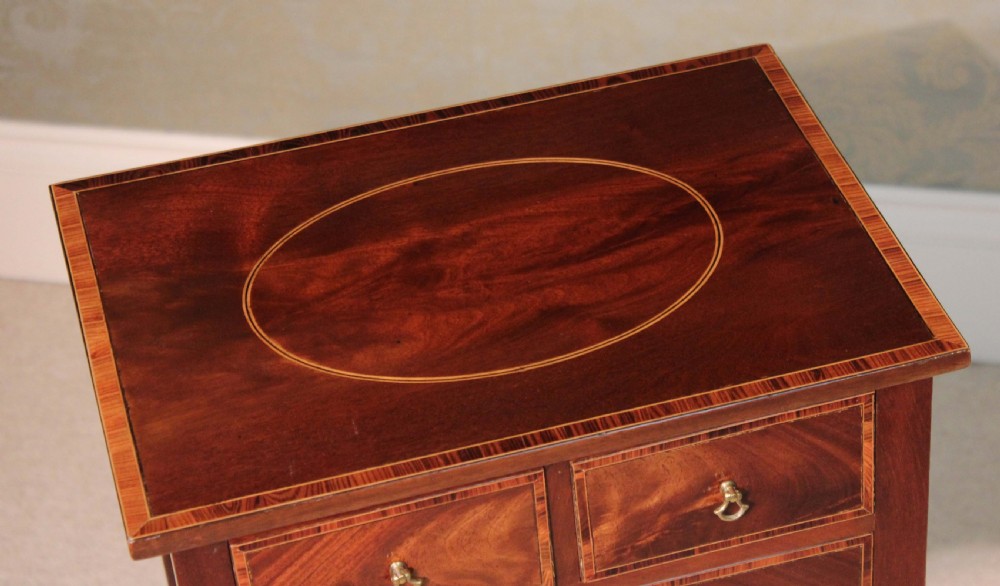 The Quality Edwardian Mahogany Inlaid Side Table. View VI