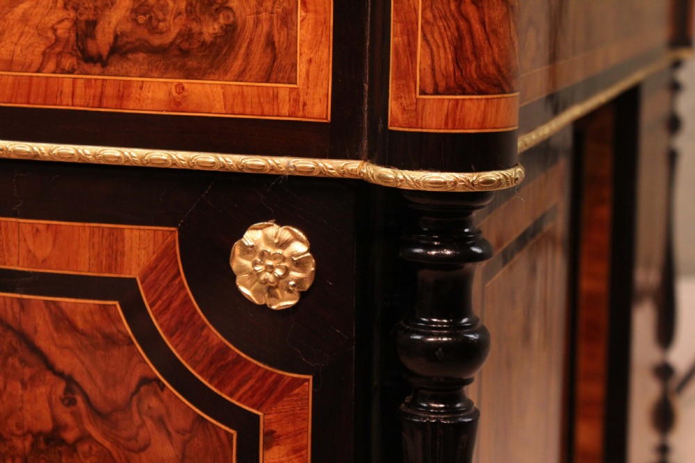 An Exceptional Exhibition Quality inlaid Partners Desk in the style of Holland and Sons. View XI
