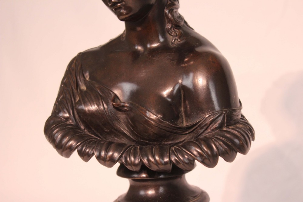 The Quality Late 19th Century French Bronze of a Female Bust. View III