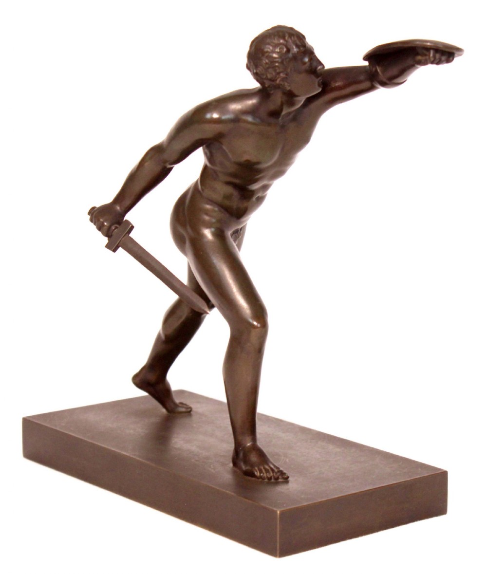The Quality Late 19th Century French Bronze Gladiator.