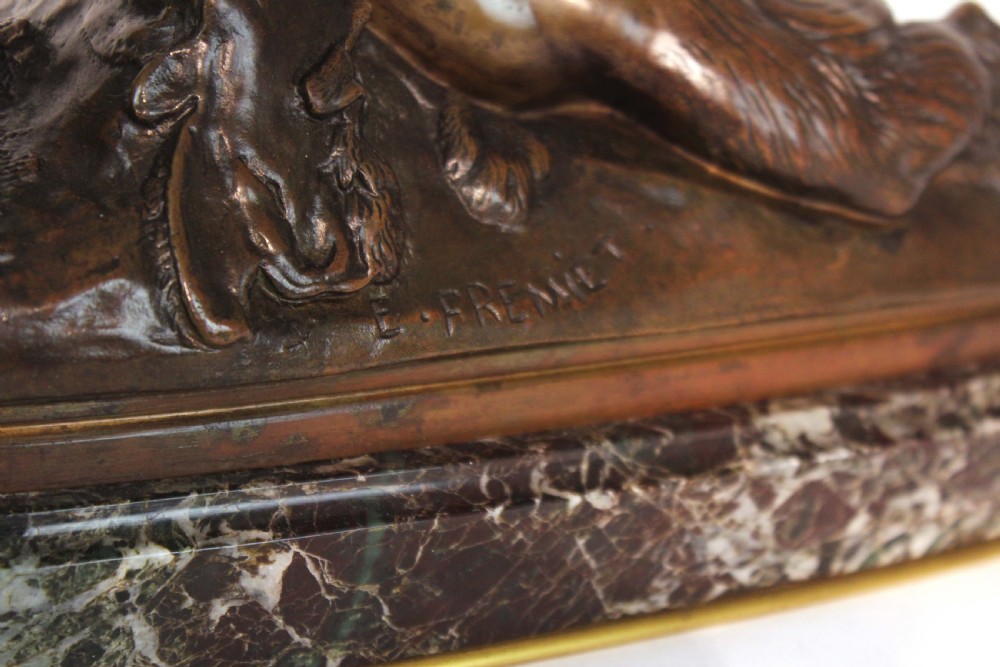 The Quality Early 20th Century French Bronze of a Greyhound View III