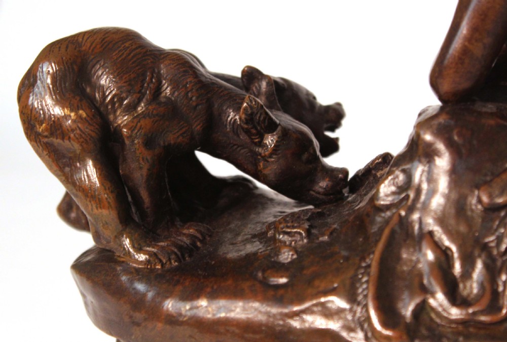 The Quality Early 20th Century French Bronze of a Greyhound View IV