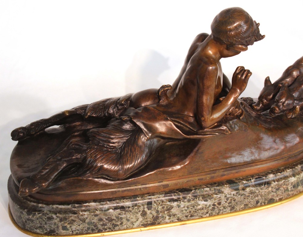 The Quality Early 20th Century French Bronze of a Greyhound View VI