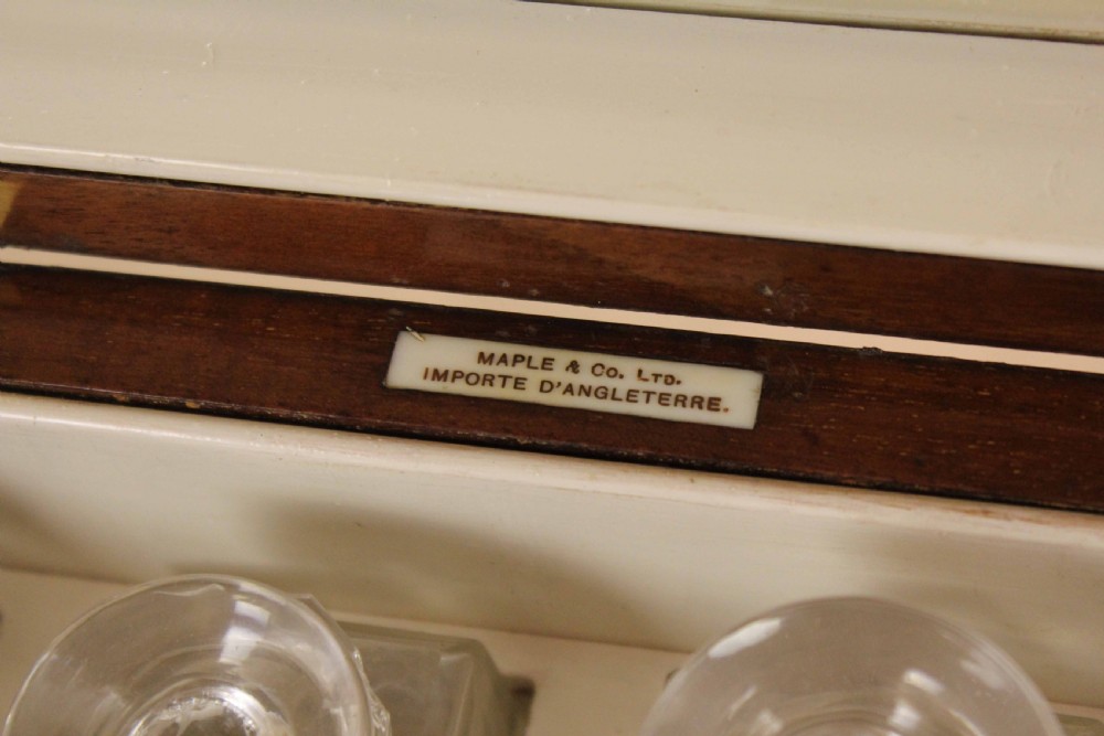Maple and Co. Kingswood Cross-banded Edwardian Mahogany Fitted Vanity Box  View V