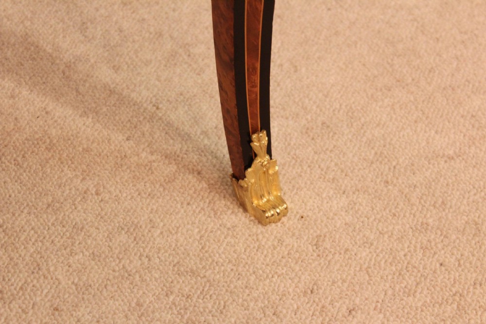 An Exhibition Quality Pair of Edwards and Roberts French Style Inlaid and Ormolu Mounted Side Tables View IV