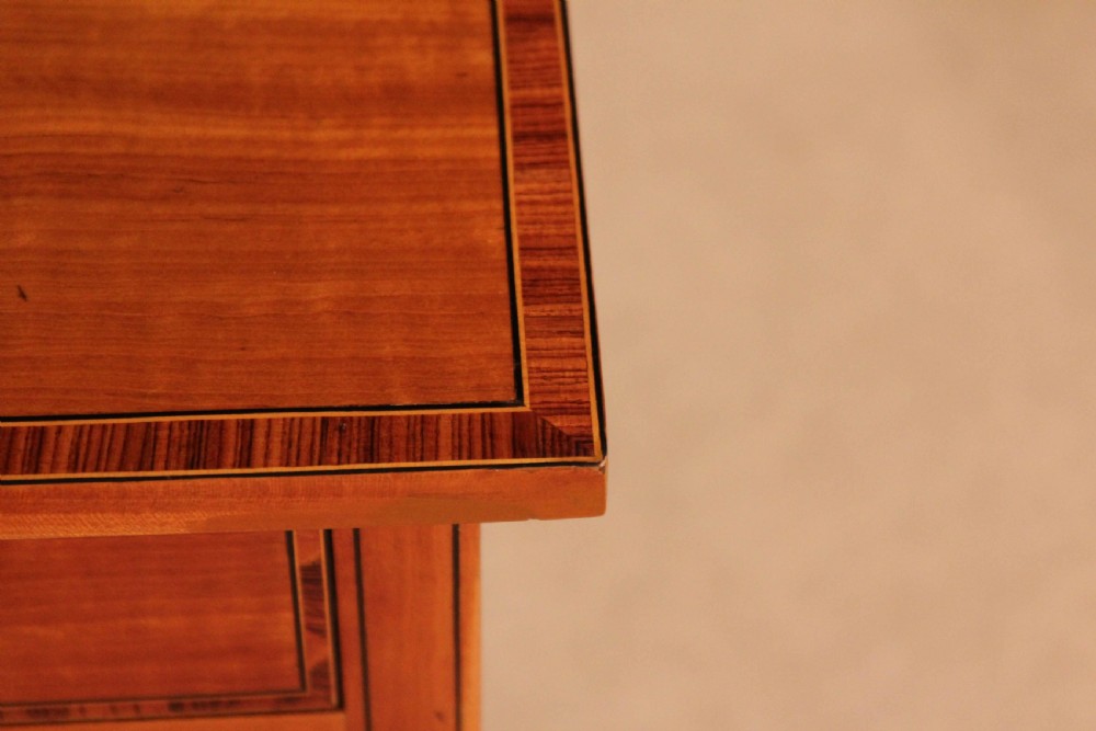The Quality Edwardian Satinwood Inlaid Side Table. View V