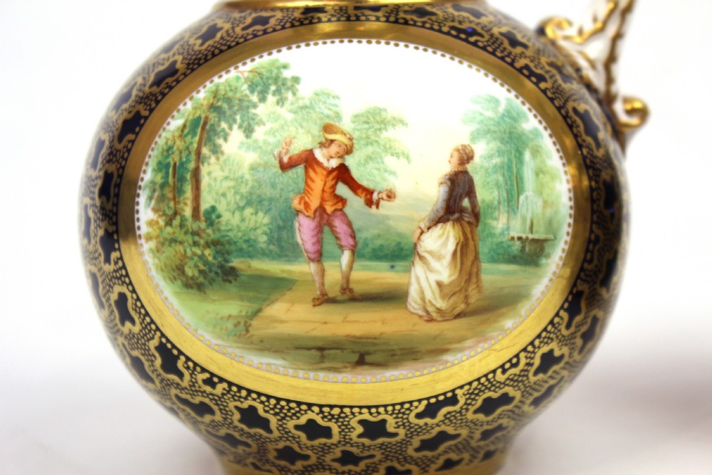 A Fine Pair of 18th Century Sevres Bottle Jugs View III