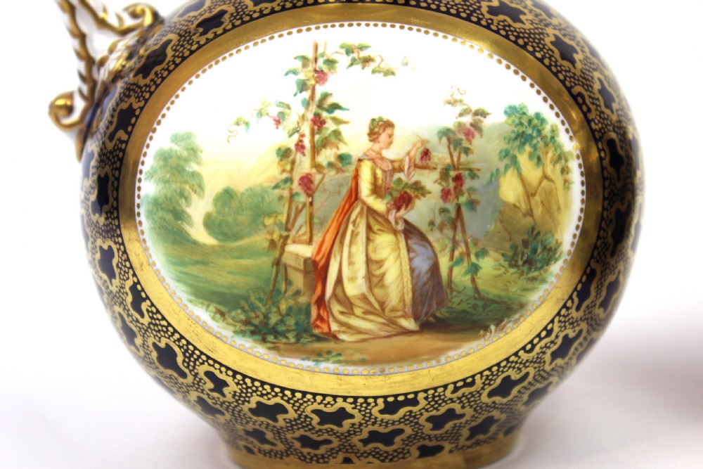 A Fine Pair of 18th Century Sevres Bottle Jugs View IV