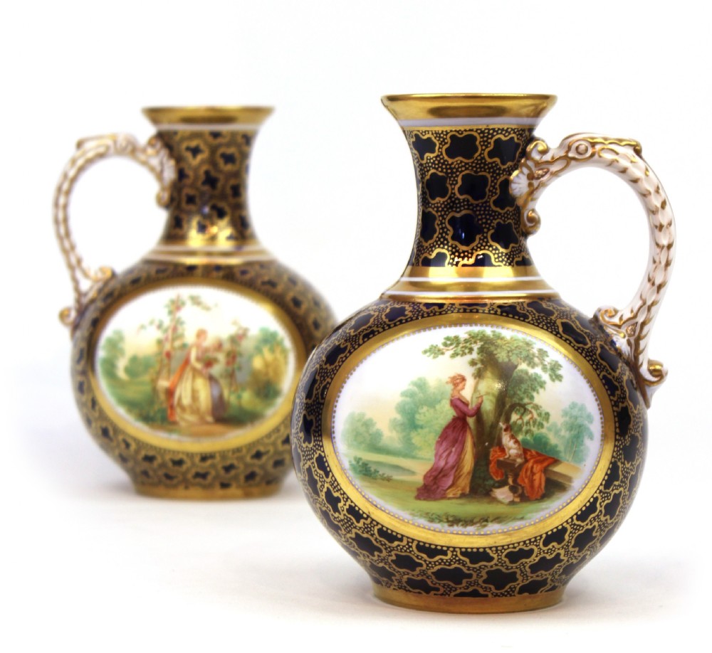 A Fine Pair of 18th Century Sevres Bottle Jugs View VI