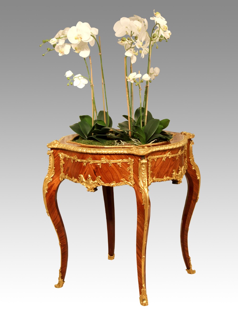 An Exceptional Late 19th Century Kingwood And Ormolu Mounted Jardinière