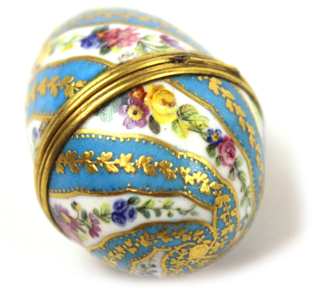 A Fine Sevres Porcelain Egg Snuff Box View III
