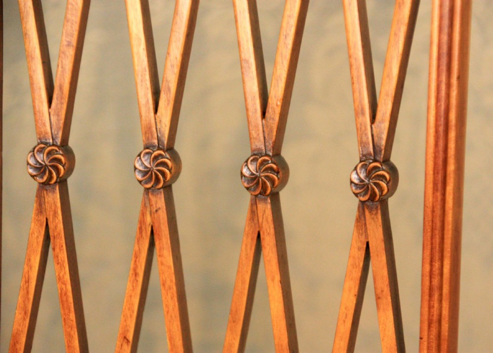 An Elegant Pair Of Painted And Carved Satinwood Side Chairs View VIII