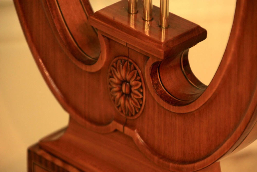 A Fine Victorian Mahogany And Satinwood Inlaid Lyre Ended Jardinere View VIII