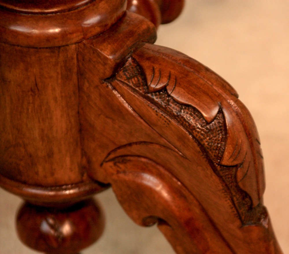 A Victorian Fine Quality Burr Walnut Inlaid Baby Sutherland Table View V