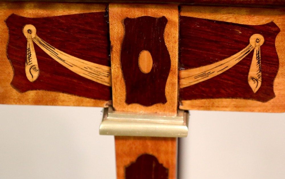 A Fine Inlaid Mahogany Victorian Kettle stand View V