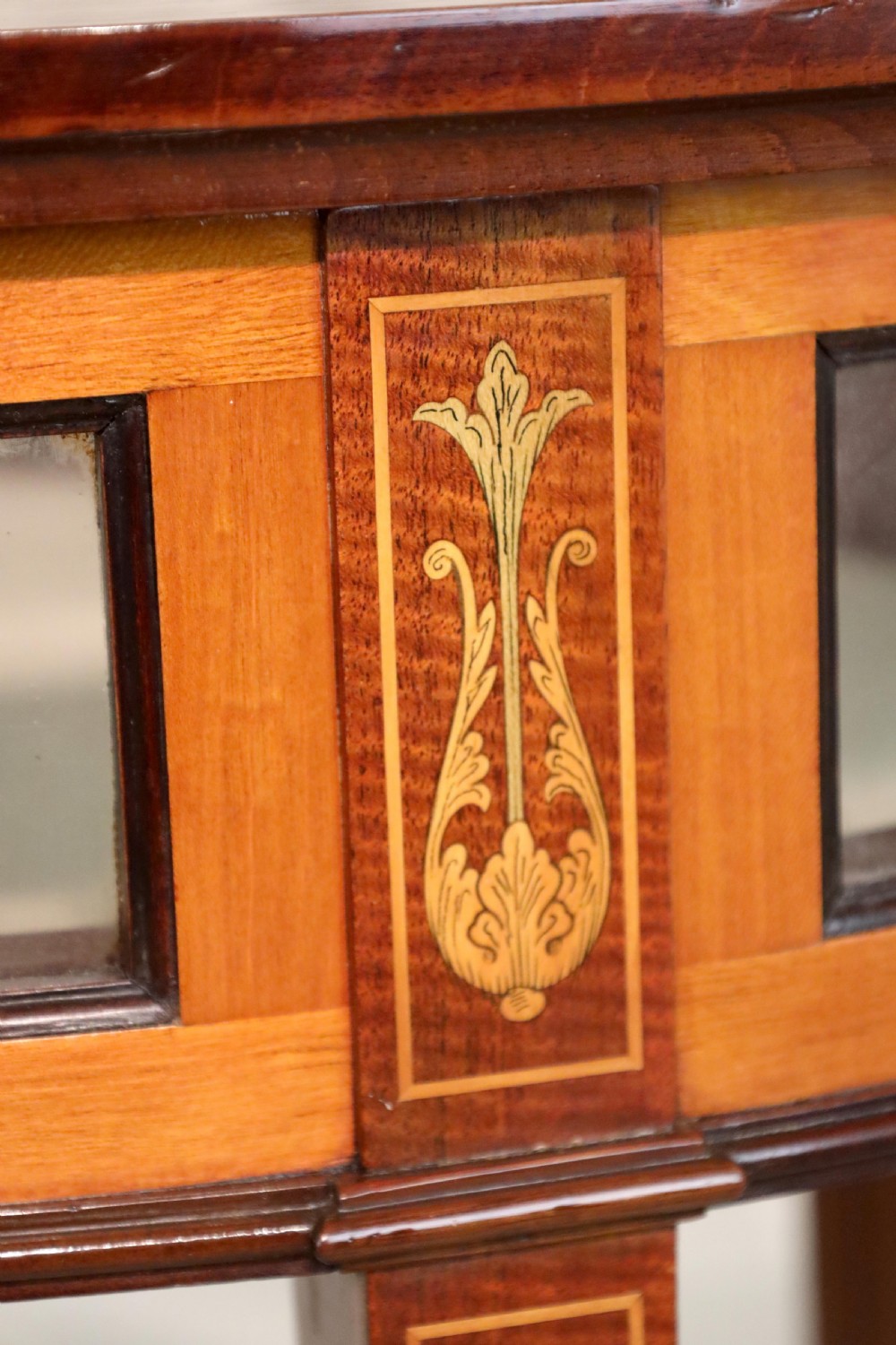 An Edwards & Roberts Victorian Mahogany Inlaid Oval Bijouterie Table View III