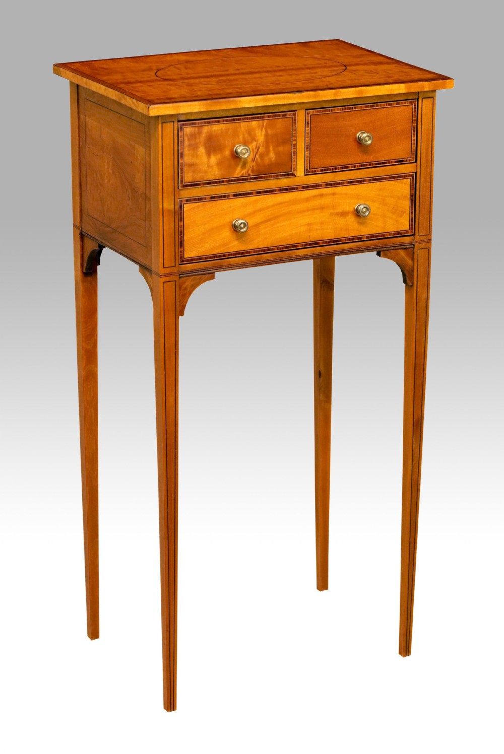 The Quality Edwardian Satinwood Inlaid Side Table