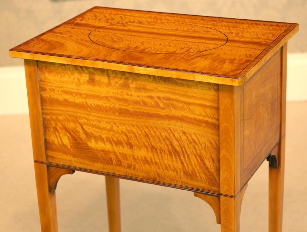 The Quality Edwardian Satinwood Inlaid Side Table View III