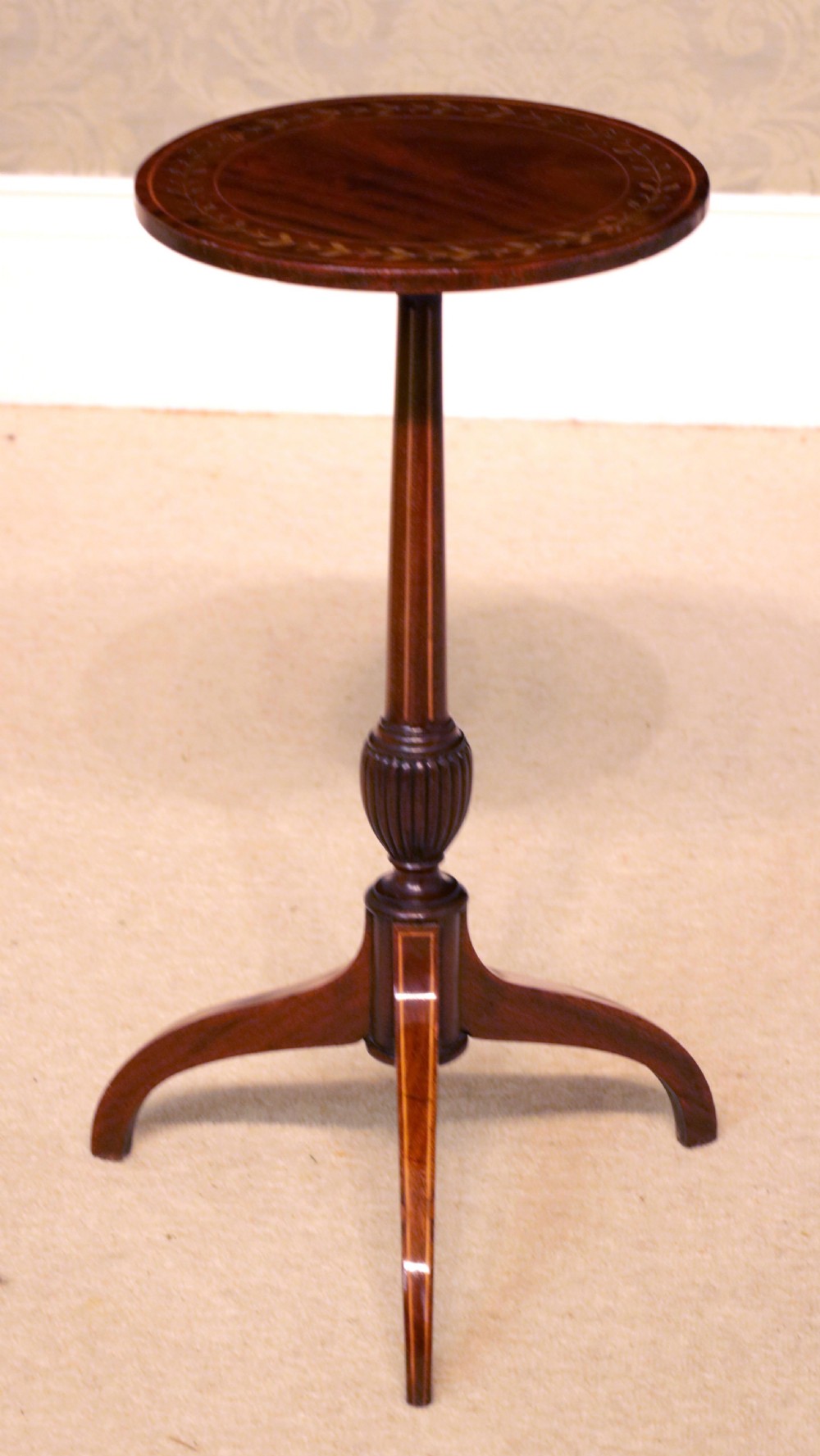 A Fine Victorian Mahogany Inlaid Wine Table