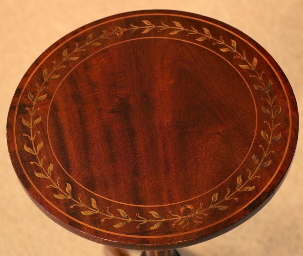 A Fine Victorian Mahogany Inlaid Wine Table View II
