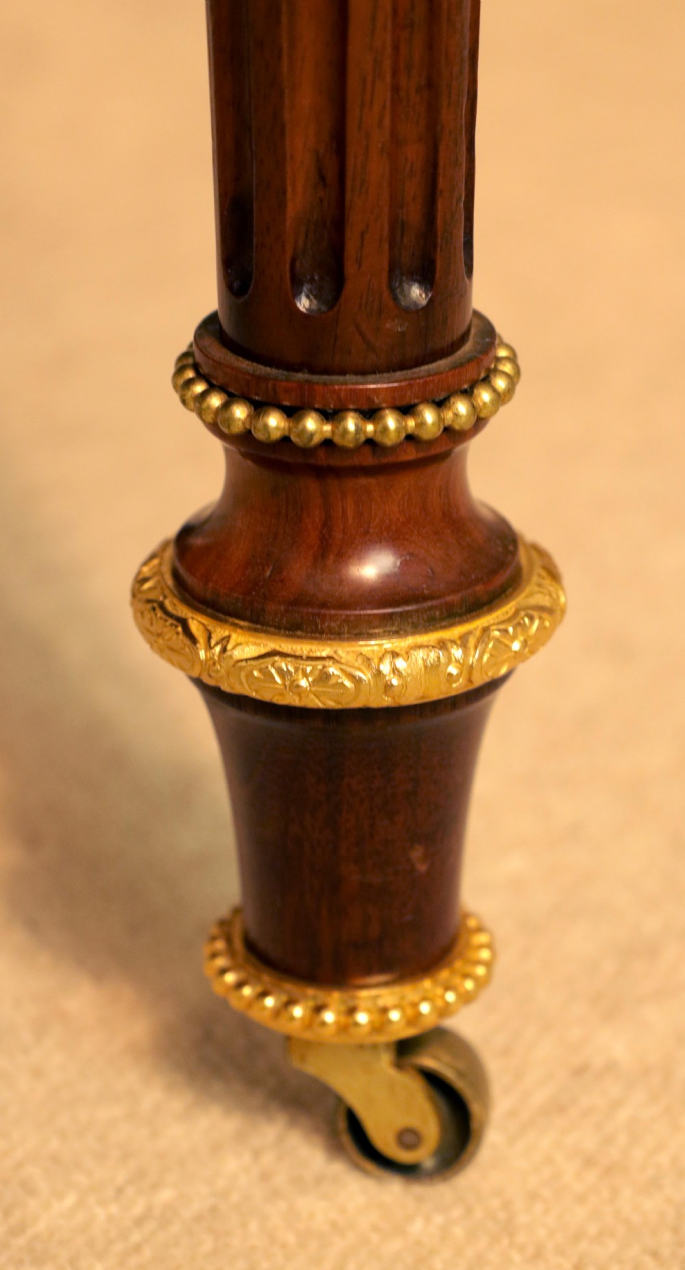 Exhibition Quality Victorian Burr Walnut Inlaid & Ormolu Card Table View IX