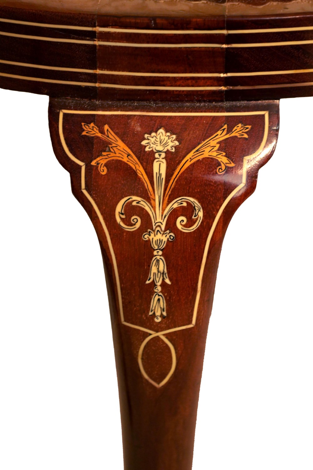 A Quality Pair of Late Victorian Mahogany Inlaid Arm Chairs View VI