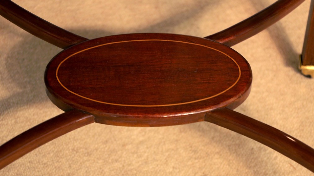 A Quality Pair of Victorian Mahogany Inlaid Drop Leaf Side Tables View II