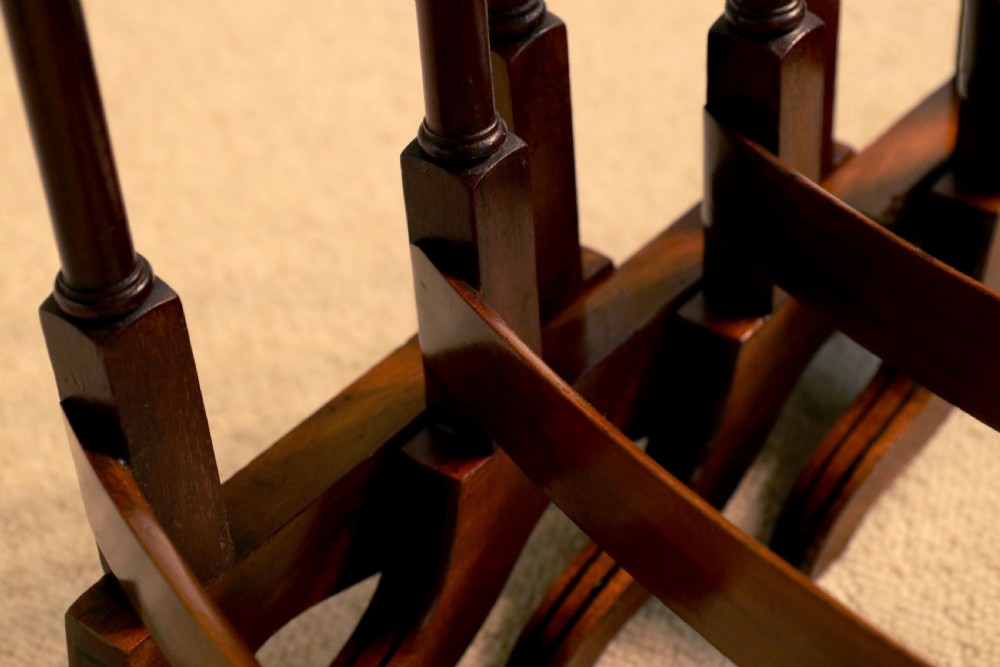 A Quality Late Victorian Mahogany Inlaid Quarteto Tables View VI