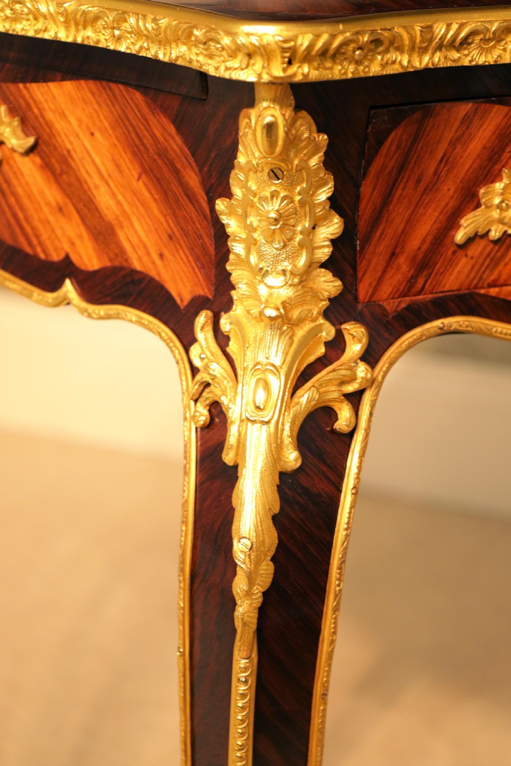 An Exceptional Quality Late 19th Century Rosewood Small Writing Table View VI