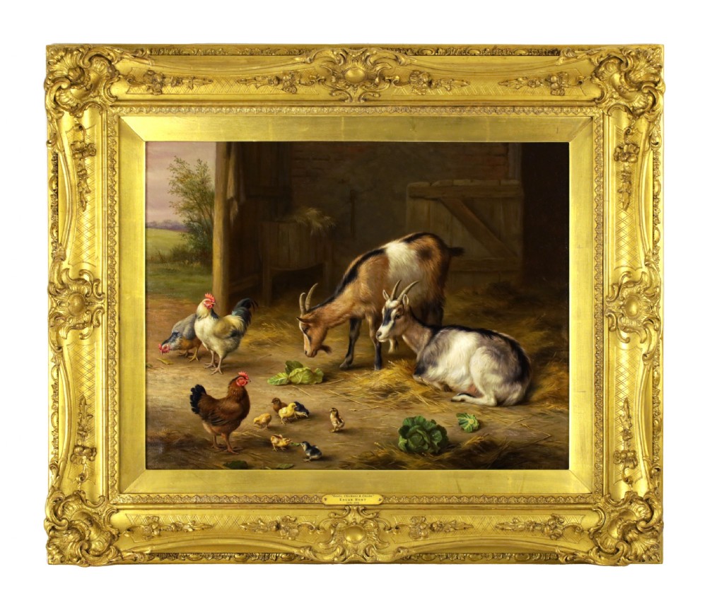 Edgar Hunt (1876 - 1953) Oil on Canvas