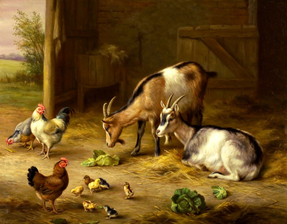 Edgar Hunt (1876 - 1953) Oil on Canvas View II
