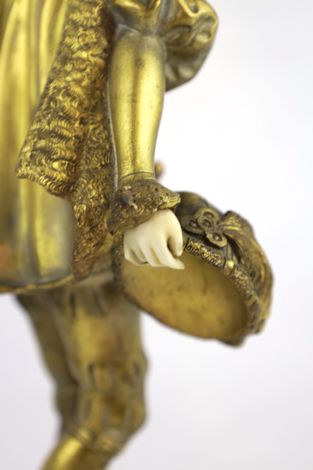 Rene-paul Marquet (1875-1939) French Gilt Bronze Figure View V