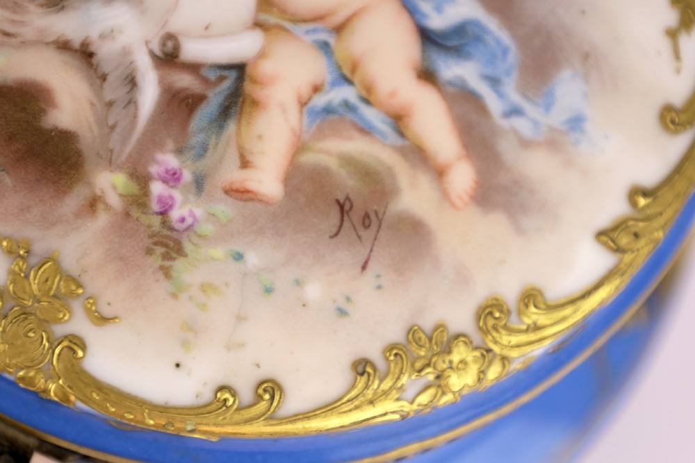 A Mid 18th Century Sevres Mounted Pale Blue Table Casket View IV
