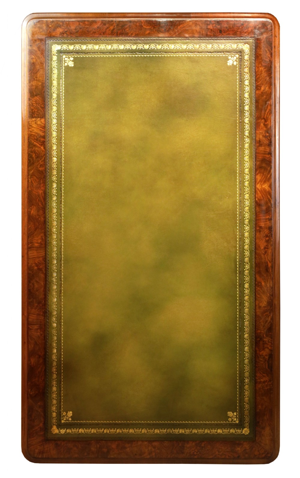 A Fine Victorian Burr Walnut and Mahogany Partners Desk View VIII