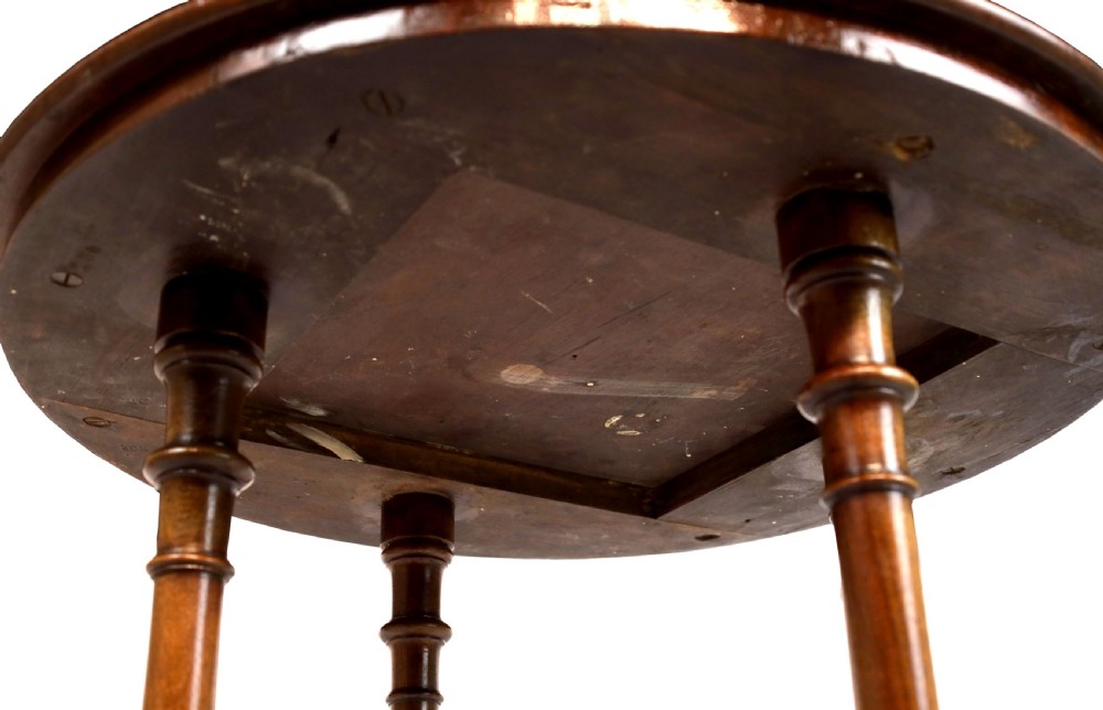 A Fine Quality Victorian Burr-Walnut Inlaid Round Table View VIII