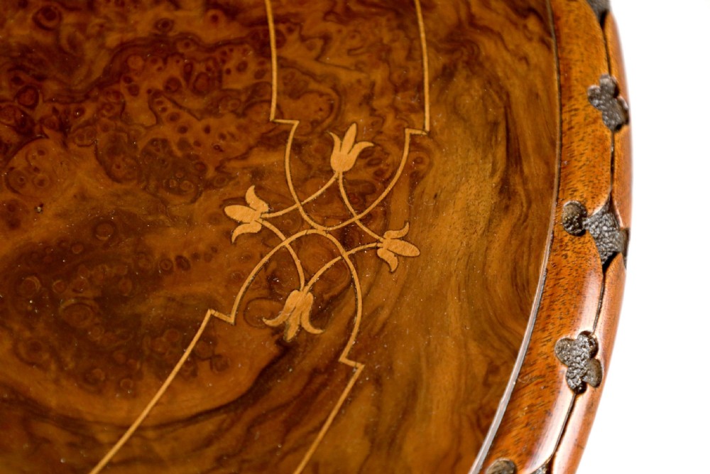 A Victorian Walnut Circular Work Table in the Manner of Gillows View II