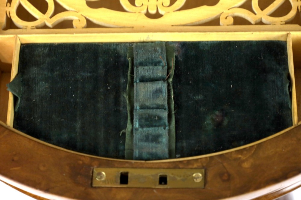 A Victorian Walnut Circular Work Table in the Manner of Gillows View VI