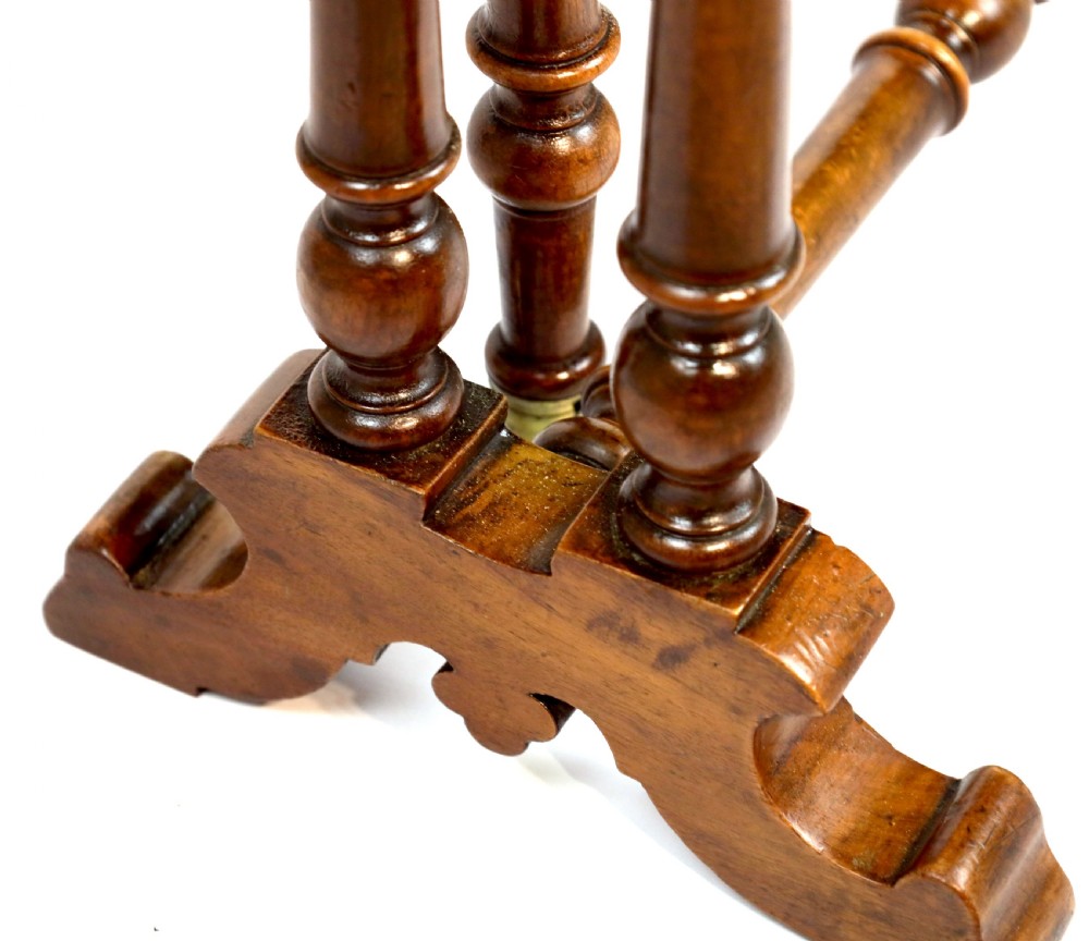A Fine Quality Victorian Burr Walnut Inlaid Baby Sutherland Table View III
