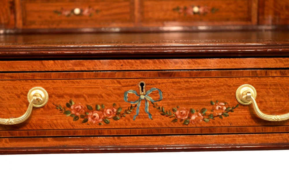 An Fine Late Victorian Mahogany Inlaid Carleton House Style Desk View II