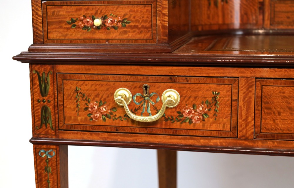 An Fine Late Victorian Mahogany Inlaid Carleton House Style Desk View III