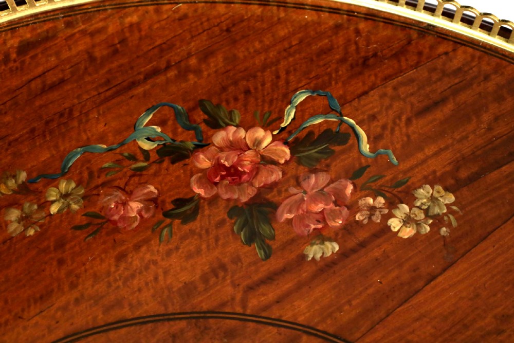 An Fine Late Victorian Mahogany Inlaid Carleton House Style Desk View IX