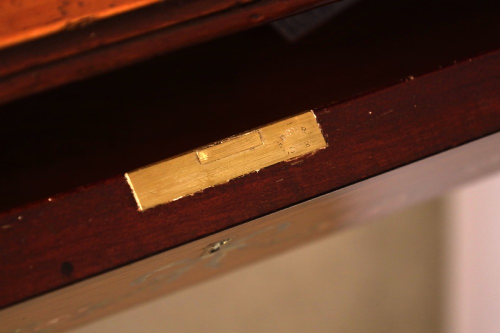 An Fine Late Victorian Mahogany Inlaid Carleton House Style Desk View XVI