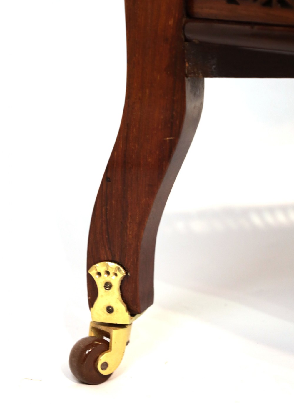 A Victorian Rosewood Marquetry Triangular Dropleaf Occasional Table View VIII