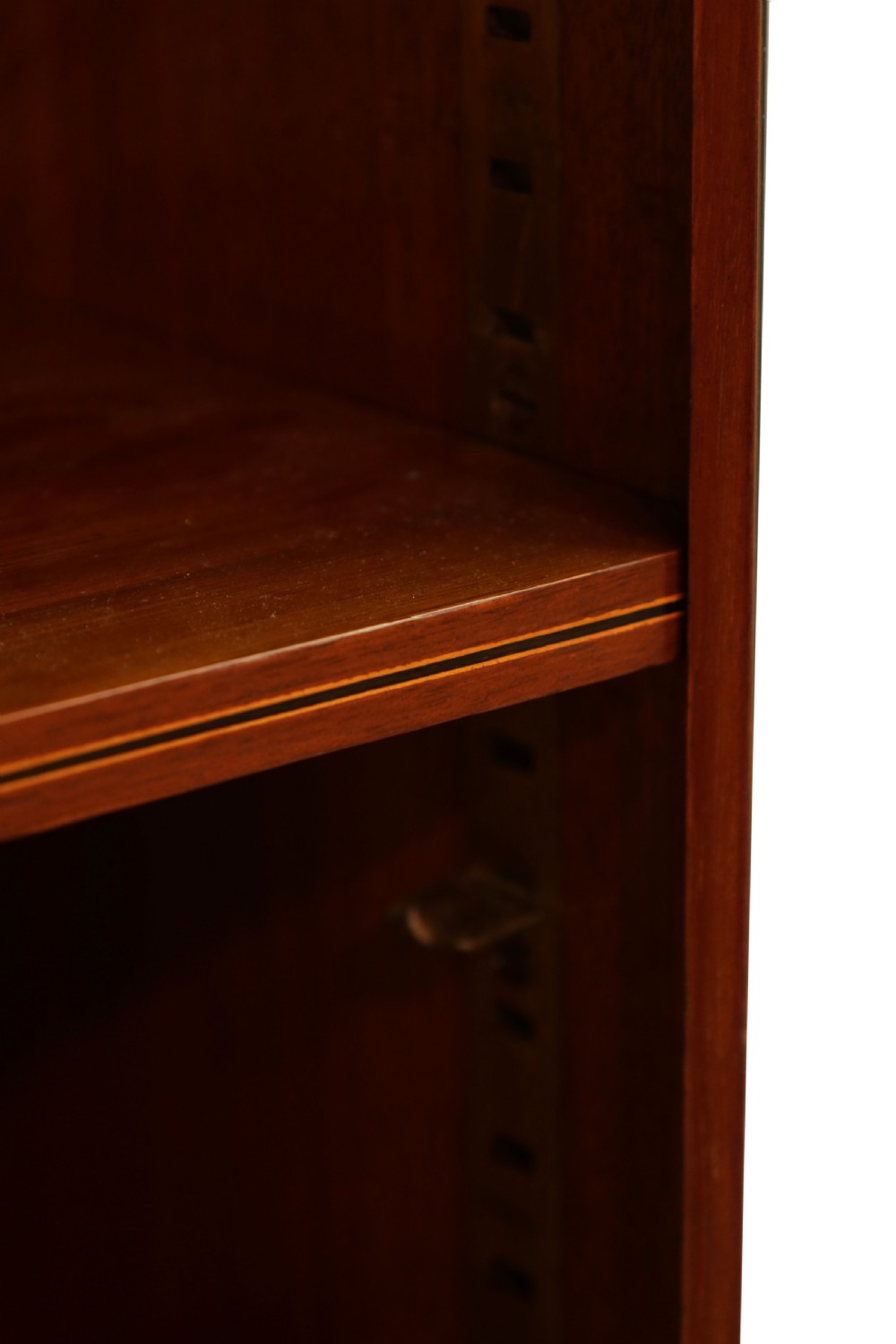 A Victorian Fine Quality Mahogany Inlaid Standing Open Bookcase View V