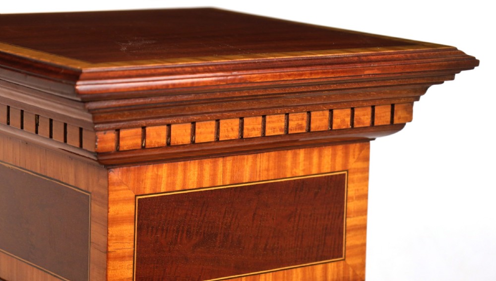 A Quality Victorian Mahogany Cross banded Tapering Pedestal View II