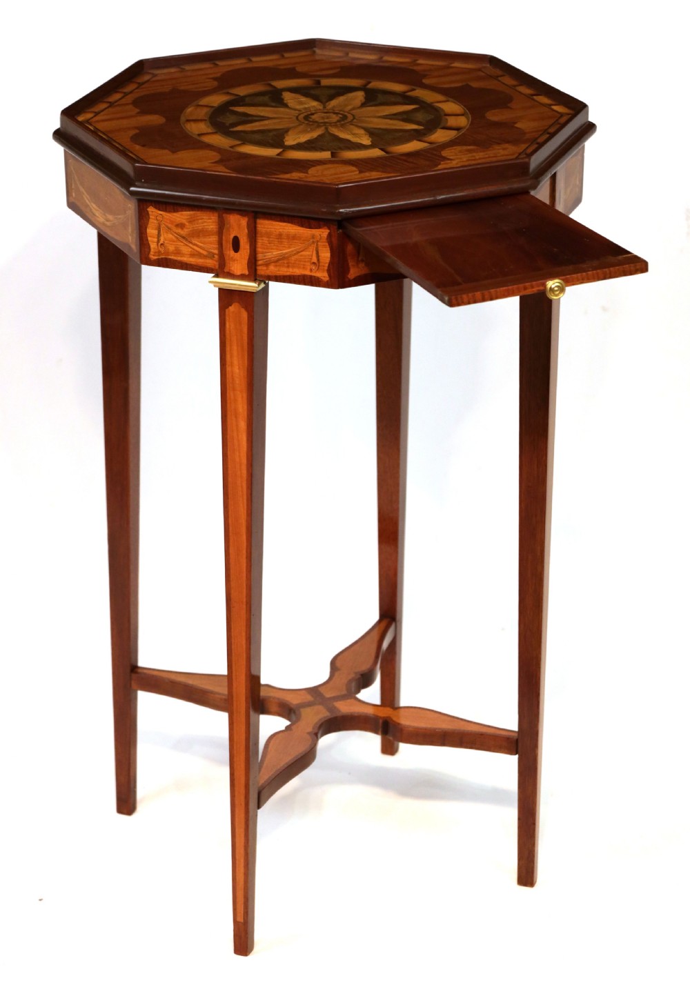 A Fine Quality Ormolu and Inlaid Mahogany Victorian Kettle stand