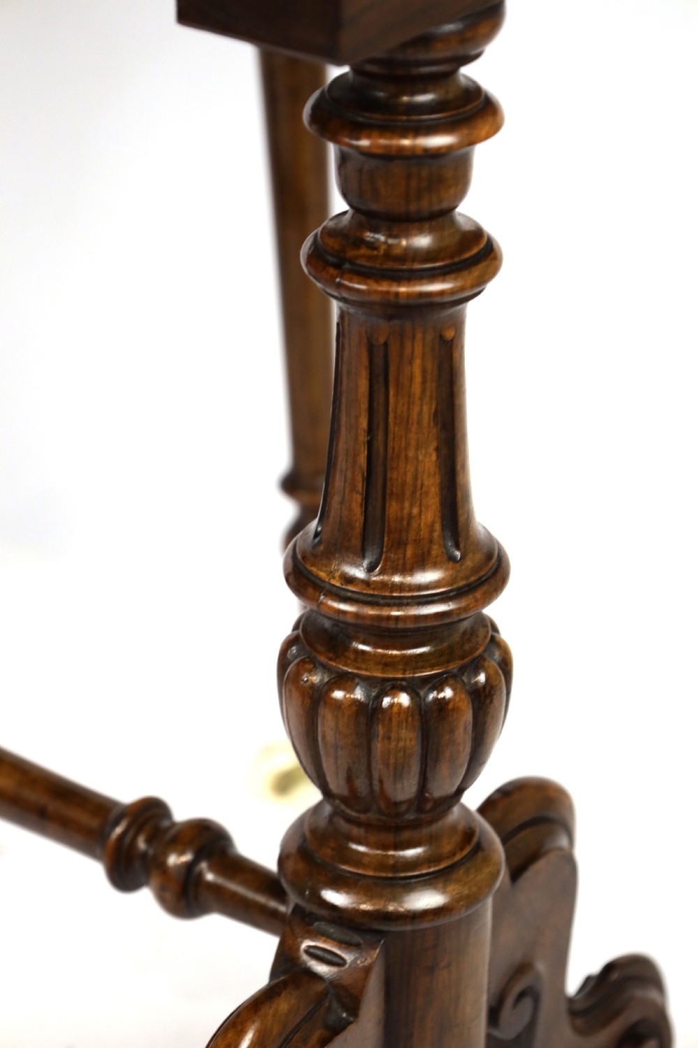 An Exquisite Victorian Burr Walnut Cabriole Leg Baby Sutherland Table View III