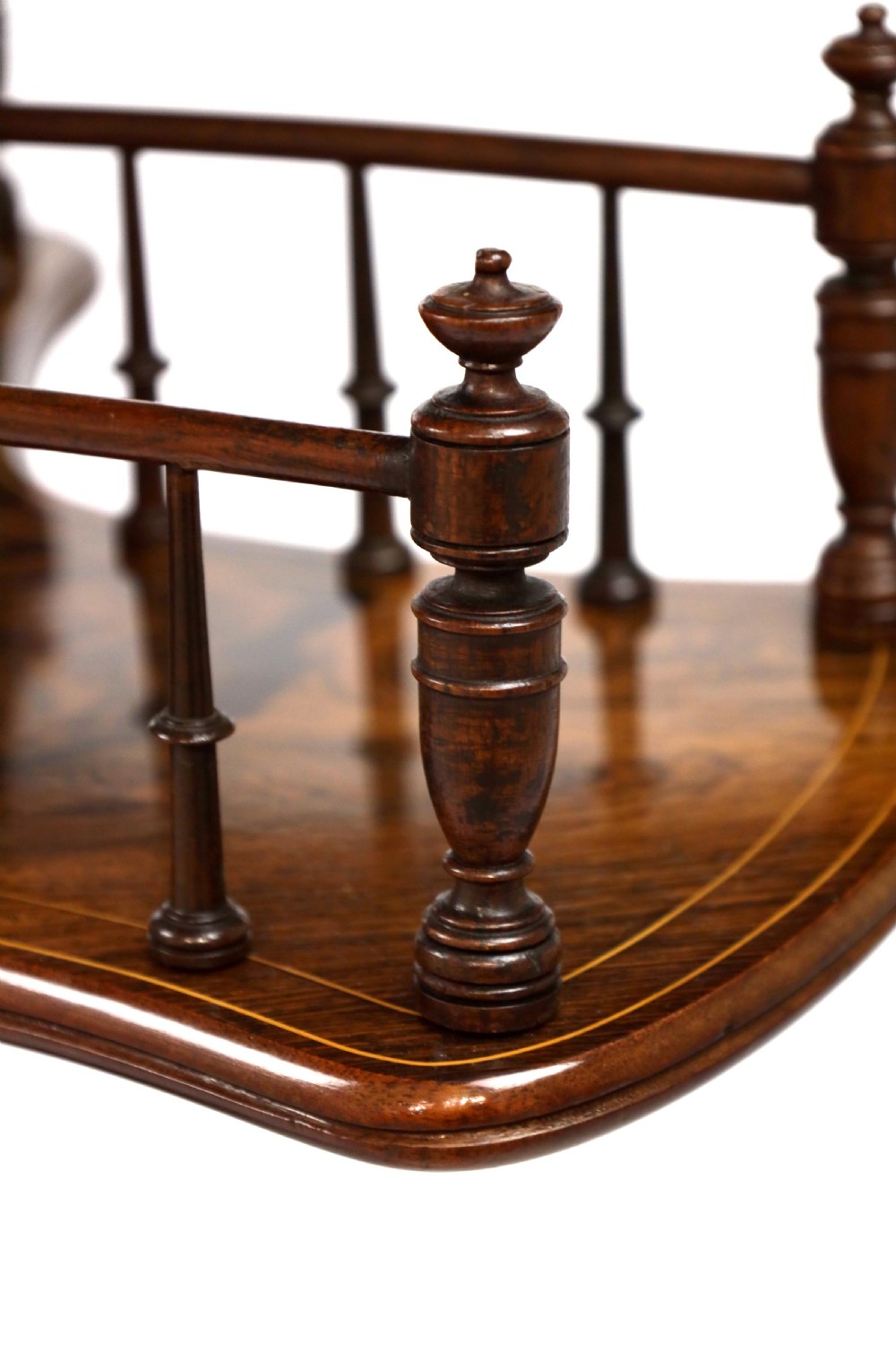 A Fine Late Victorian Inlaid Rosewood Revolving Library Table View II