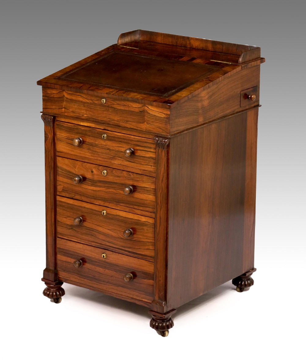 A Fine William IV Rosewood Daveport